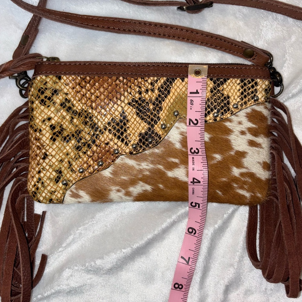 American Darling Brown and Gold Crossbody Bag - Picture 16 of 16